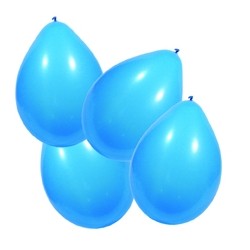 Ballons globos 100 pièces bleu