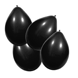 Ballons globos 100 pièces noir