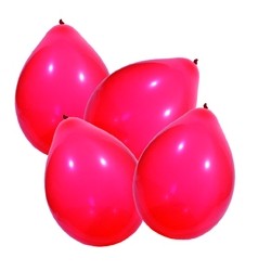 Ballons globos 100 pièces rouge