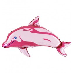 Ballon dauphin rose