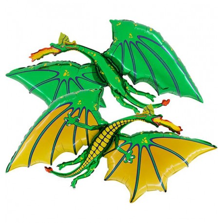 Ballon dragon vert